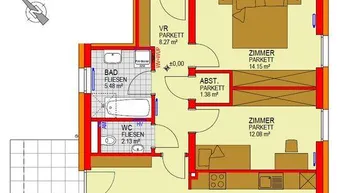 Expose 3-Zimmer-Mietwohnung in Straß-Spielfeld