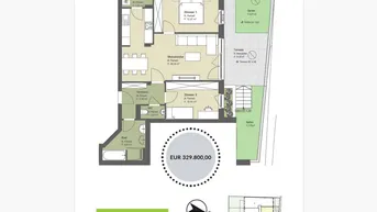 Expose ++ KRITZENDORF ++ DREI Zimmer mit TERRASSE und BALKON