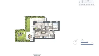 Expose 2-Zimmer-Gartenwohnung mit Terrasse und Sicht auf den Wilden Kaiser
