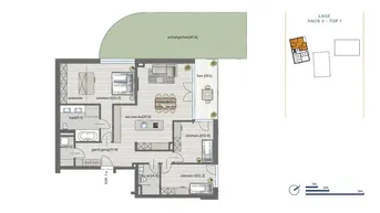 Expose 117m²-Gartenwohnung mit 4 Zimmer und Terrasse