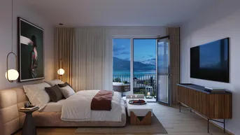 Expose Erstbezug: 2-Zimmer-Wohnung mit Balkon und Blick auf den Pyramidenkogel