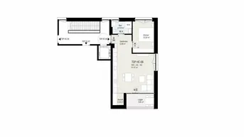 Expose 2-Zimmer-Dachgeschosswohnung mit südseitiger Loggia - Bezugsfertig