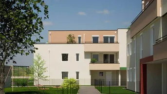 Expose Geförderte Genossenschaftswohnung im Dachgeschoss mit XXL-Terrasse - Miete mit Kaufoption