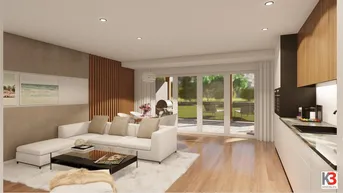 Expose K3 - NEUBAUPROJEKT RESIDENZ St. Michael: 3 Zimmer-Wohnung im OG mit großer Terrasse. Moderne Wohnanlage am Fuße des Magdalensberges. Ruheoase in Stadtnähe.
