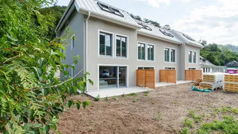 Expose Wohnen im Helenental bei Baden: Architekten-Reihenhäuser in Niedrigstenergiebauweise