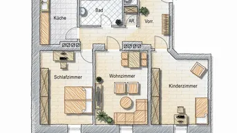 Expose TOPANGEBOT - 3 Zimmer umNUR € 922,00 inkl. ALLEM, ausser Strom