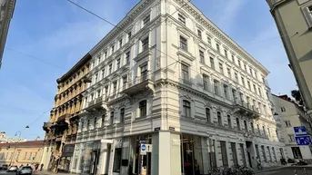 Expose Top-Ecklokal in der Burggasse beim MQ/Volkstheater. Ideal für Galerien, hochwertige Bäckereien, o.ä.