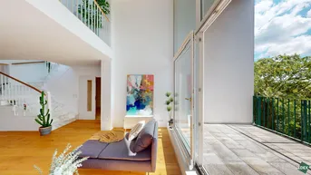 Expose Einzigartige 3-Zimmer DG-Maisonette mit großer Loggia nahe Grinzing