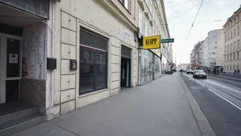 Expose Vermietetes Geschäftslokal in Frequenzlage auf der Währinger Straße zu verkaufen