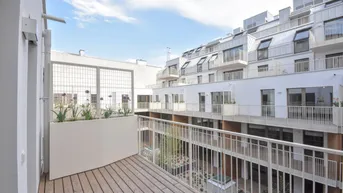 Expose ERSTBEZUG | Chic, urban, neu: 2-Zimmer-Wohnung mit Balkon &amp; Klimaanlage
