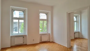 Expose Erstbezug nach Sanierung: Helle 2-Zimmer-Altbau-Wohnung mit Balkonmöglichkeit
