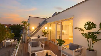 Expose Sandleiten 64 | Klimatisierte 2-Zimmer-Dachgeschosswohnung mit Terrasse in Hofruhelage