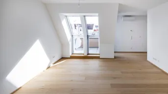 Expose Nahe AKH: Schöne 2-Zimmer-Dachgeschosswohnung mit Balkon und Klimaanlage