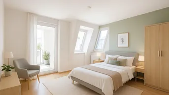 Expose Mitten im 8. Bezirk: Schöner 2 Zimmer-Neubau mit großem Balkon