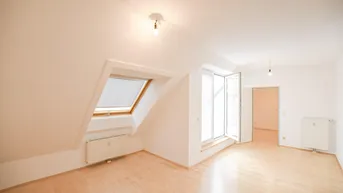 Expose Helle 2-Zimmer-Dachgeschosswohnung mit Terrasse nähe U4 Braunschweiggasse