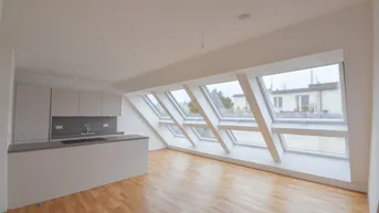 Expose Erstbezug: Moderne Dachgeschosswohnung mit Balkon in 1180 Wien