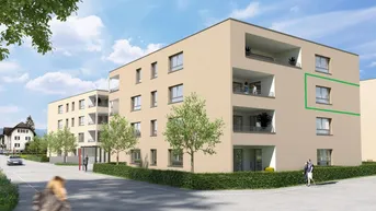 Expose Neubautraum im Hatlerdorf! 4-Zi-Wohnung mit Loggia zu vermieten! Top B9