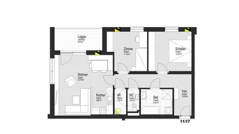 Expose NEUBAU! 3-Zimmer-Mietkauf-Wohnung Top 11 in Geinberg (Eigenmittel erforderlich)