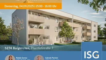 Expose NEUBAU! 2-Zimmer-Mietkauf-Wohnung Top 4 in Burgkirchen (Eigenmittel erforderlich)