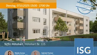 Expose Neubauwohnungen im Mietkauf - Top 9 im 1. OG mit 2 Zi. inkl. Carport