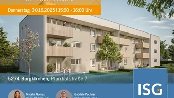 Expose NEUBAU! 3-Zimmer-Mietkauf-Wohnung Top 7 im 1. OG (Eigenmittel erforderlich)