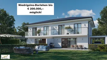 Expose Neubau inkl. Grundstück in Ried-Hohenzell - sonnige Süd/West Doppelhaushälften: Belagsfertig