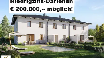 Expose Neubau inkl. Grundstück in Ried-Hohenzell - sonniges Süd/West Reihenhaus: Belagsfertig