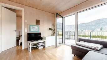 Expose Sehr elegante, hochwertige 2-Zimmer Wohnung mit großer Sonnenterrasse in Mondsee/Tiefgraben