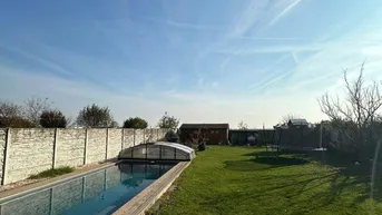 Expose Neuwertiges Einfamilienhaus mit Garten und Terrasse in Deutsch Jahrndorf!