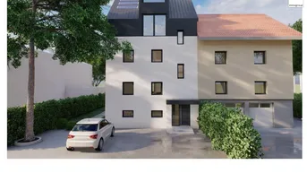 Expose Erstbezug: Gartenwohnung auf 2 Ebenen mit großem Eigengarten in Stadt Salzburg zu verkaufen
