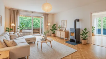 Expose 4 Zimmer mit Kaminofen, Loggia, Balkon: Naturgenuss mit City-Anschluss