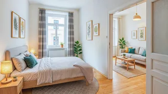 Expose Lichtdurchflutete 62 m² Altbauwohnung in gut angebundener Ruhelage