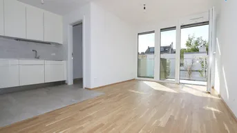 Expose +Pauschale allinklusiv Miete+ KLIMA-HEIZUNG-INKLUDIERT* NEUEBAU-LUXUS- 2 Zimmer, West-Balkon* Maßeinbau-Küche, zugfreie Deckenkühlung, FBH, Alarmanlage, Garage, Lift, barrierefrei