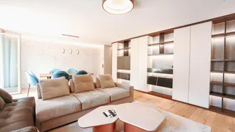 Expose Exklusives Wohnen in Grünruhelage – Stilvolle Luxuswohnung in hochwertigster Ausstattung mit Balkon in 1110 Wien (Kaiser-Ebersdorf) optionale Tiefgarage