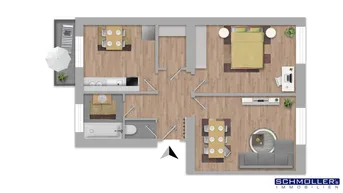 Expose Perfekte Gelegenheit für Anleger: WG-geeignete 2-Zimmer Wohnung mit Balkon in der Innenstadt!