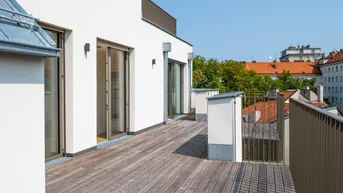 Expose Dachgeschoß-Erstbezug mit 40 m² Terrasse - Finanzierung ab 3,10% !