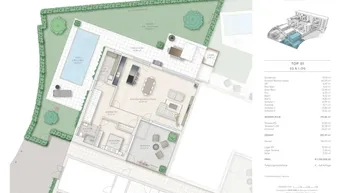 Expose Bezugsbereit, jetzt besichtigen: Exklusive Gartenwohnung mit Pool