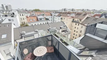 Expose Perfekt für Expats und Singles! Exquisite 4-Zimmer-Dachterrassen-Wohnung nahe U1 und UNO