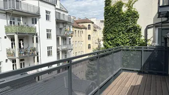 Expose Grünruhelage nahe Belvedere! Luxuriöse 3-Zimmer-Erstbezug-Dachgeschoss-Wohnung mit zwei Balkonen in historischem Gebäude