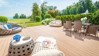 Expose Exklusives Kleinod mit wunderschönem Seeblick und Garten in den Schloss Velden Residenzen
