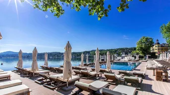 Expose Residenz mit Beachclub-Zugang, Wörthersee-Panorama und Hotelanbindung