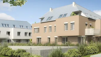Expose 2-Zimmer-Neubauwohnung inkl Komplettküche, Terrassen Außenfläche und Kellerabteil beim Liesingbach / AUMUE 3-09