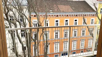 Expose TOPLAGE: 5. Etage - Straßenseitige, moderne 2-Zimmerwohnung mit Loggia!