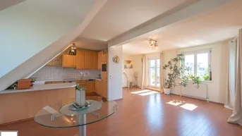Expose Exklusive 3-Zimmer Dachgeschosswohnung mit Terrasse und Grünblick in 1220 Wien – Ruhelage Nähe Lobau