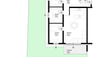 Expose Lichtenegg / Wels: Gartenwohnung mit 4 Zimmern und Carportstellplatz