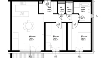 Expose Lichtenegg / Wels: 3 Zimmer Neubau Wohnung mit Balkon und Stellplatz