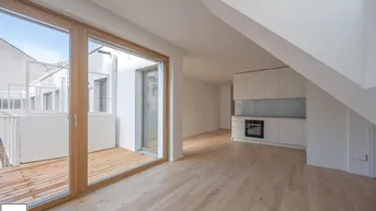 Expose Wien-Neubau: DG-Wohnung mit Abstellraum, Balkon, Klimaanlage, Fußbodenheizung, uvm. (Erstbezug)