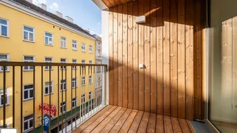 Expose VIDEOTOUR: ERSTBEZUG nahe Mariahilfer Straße - hell &amp; hochwertig! 2 Zimmer + Loggia - südostseitig!