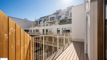 Expose Einmaliger Grundriss im Projekt Apollogasse18! DG - hofseitige 2 Zimmer Wohnung mit Balkon und Klimaanlage!