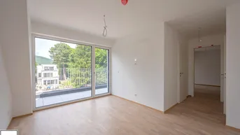 Expose Jetzt vormerken &amp; im September einziehen! Hochwertige 2 Zimmer Erstbezugswohnung mit Balkon in Grünruhelage!